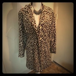 Faux cheetah jacket